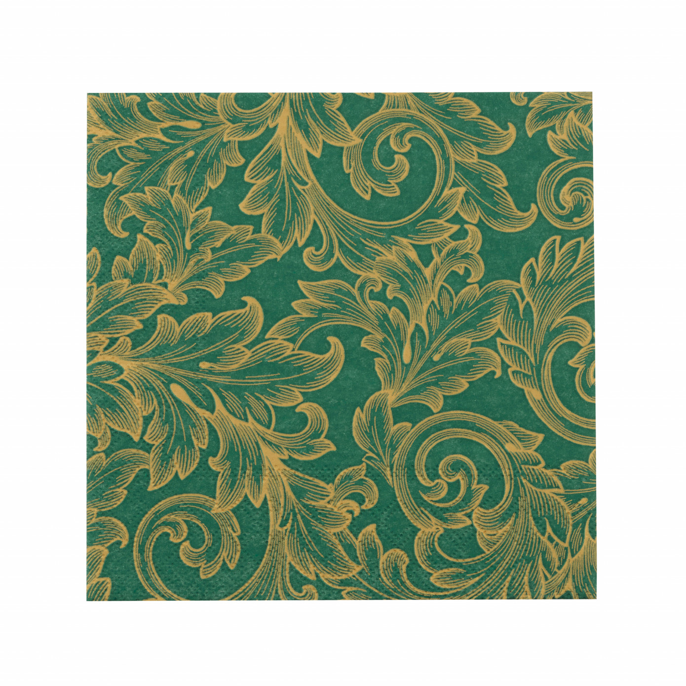 Karaca Home New Year Baroque Gold-Green 20 Pcs Paper Napkin