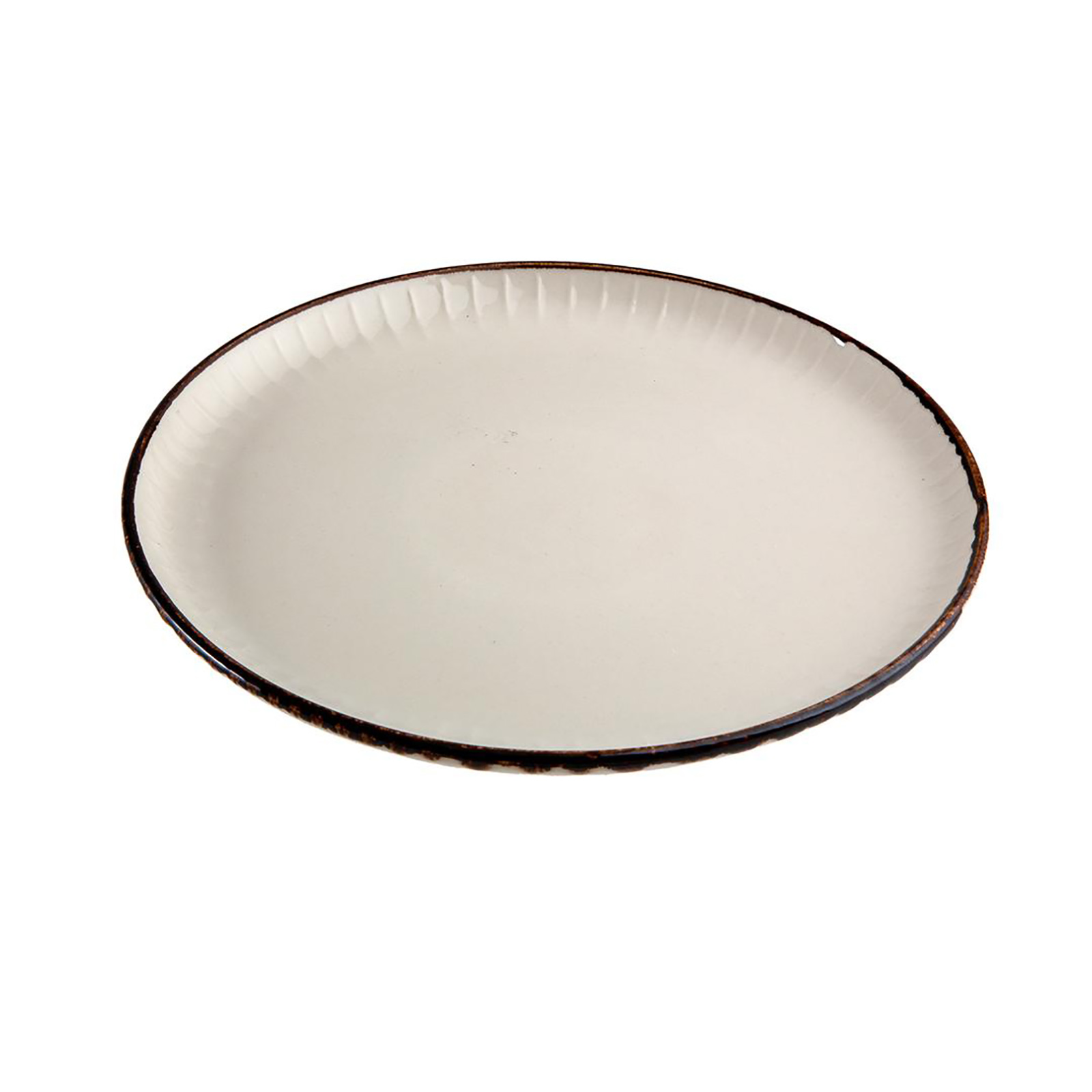 Jumbo Terracota Opaque Flat Plate 21 Cm