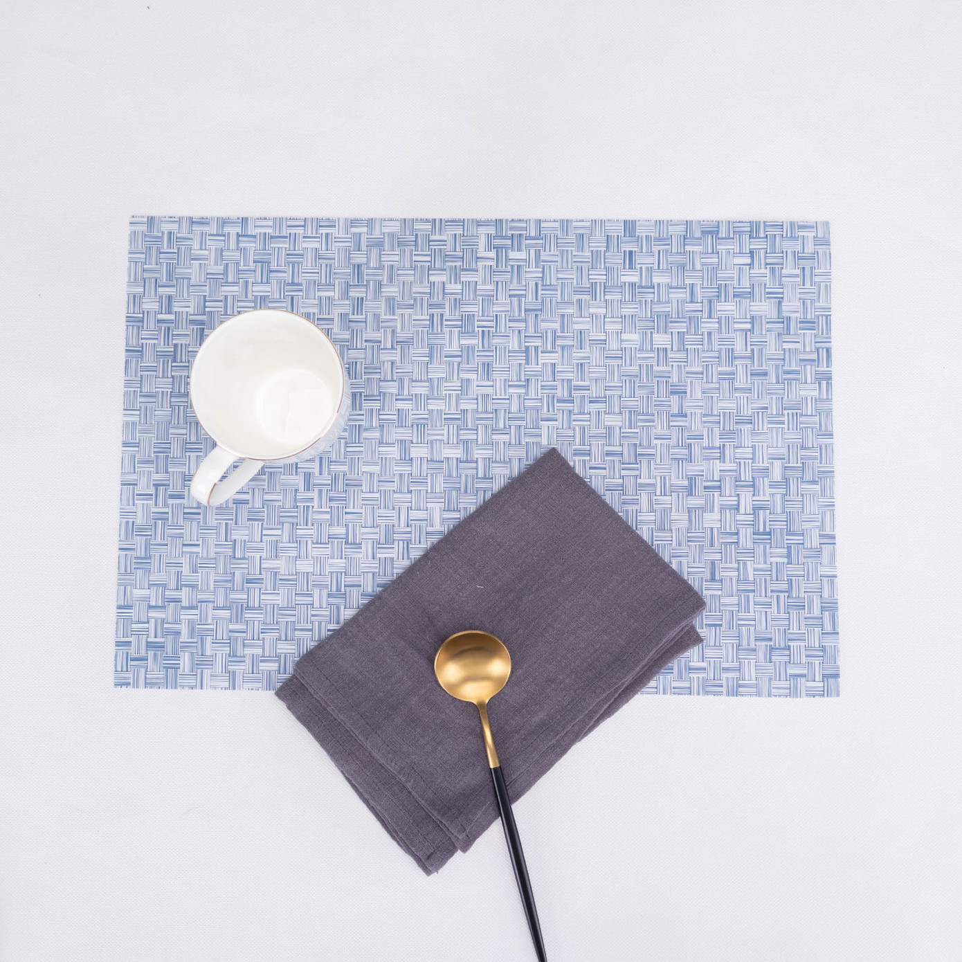 Karaca Home Baldwin Dark Blue 2-Piece Placemat Set