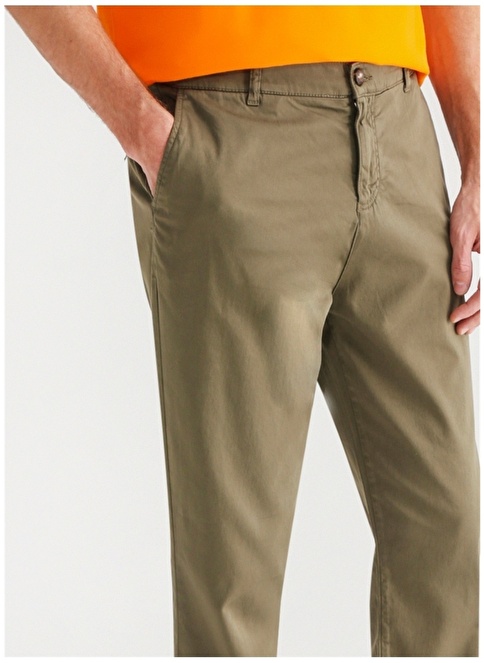 Factory Low Waist Slim Leg Khaki Men's Chino Pants RUBATO