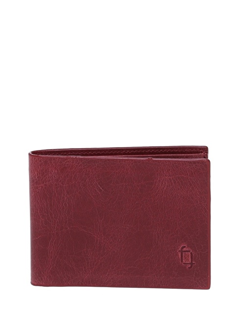 Factory Claret Red Men's Leather Wallet FRK202