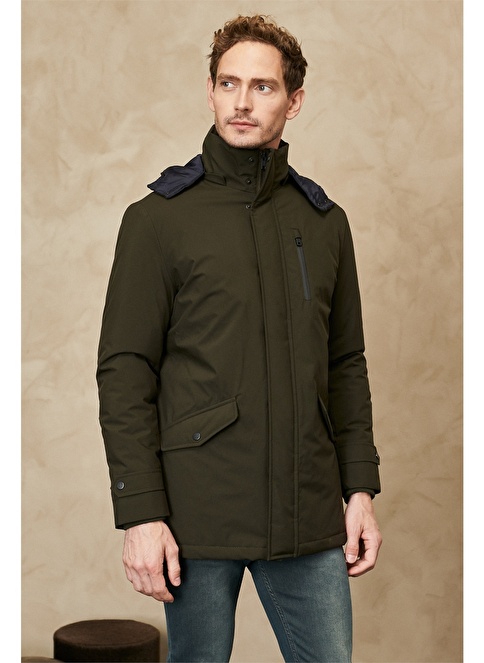 Standard Fit Hooded Cold Proof Winter Coat