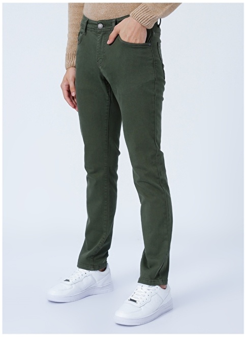 Altınyıldız Classics Normal Waist Skinny Leg Slim Fit Khaki Men's Trousers 4A1400000101