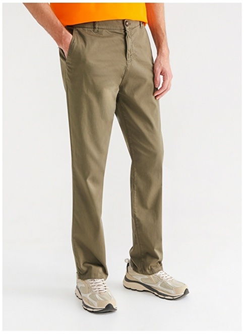 Factory Low Waist Slim Leg Khaki Men's Chino Pants RUBATO