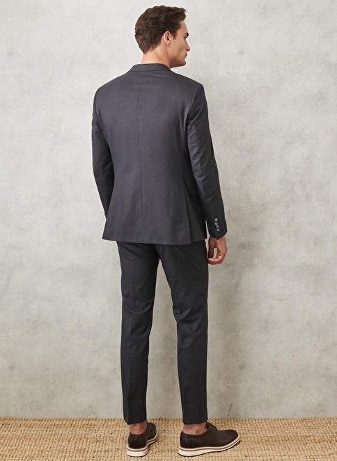 Slim Fit Dovetail Collar Straight Classic Suit