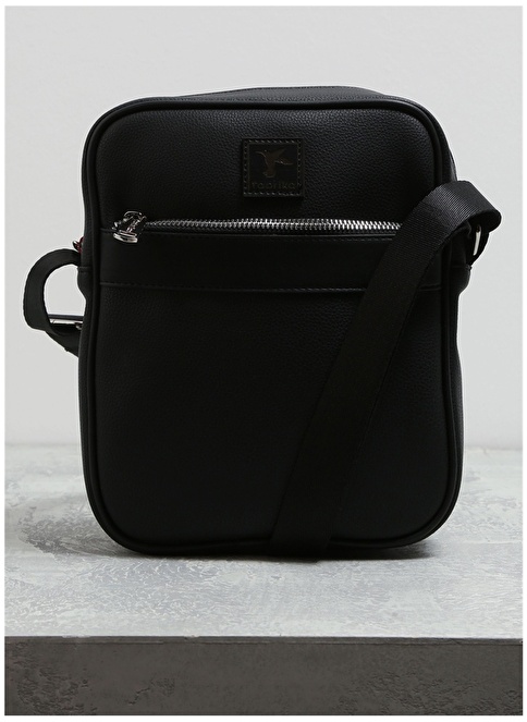 Factory Leather Black Men's Portfolio Bag 01FB1040