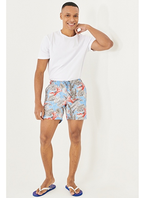 Standard Fit Patterned Casual Shorts Swimwear