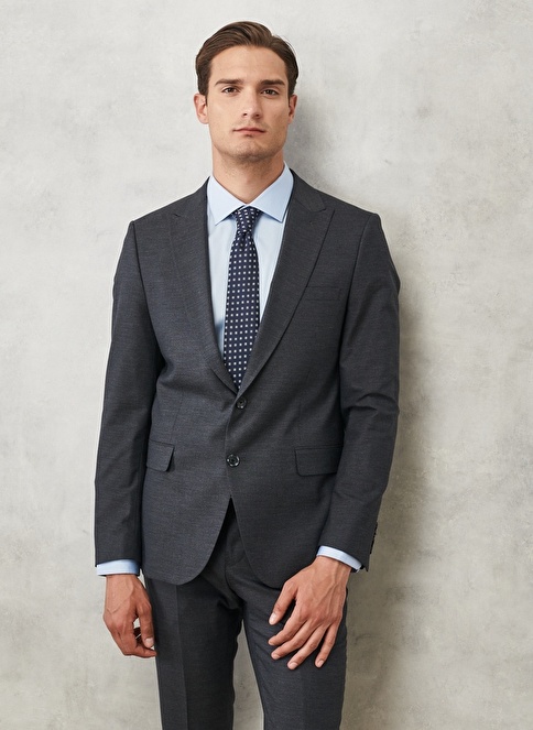 Slim Fit Dovetail Patterned Classic Suit