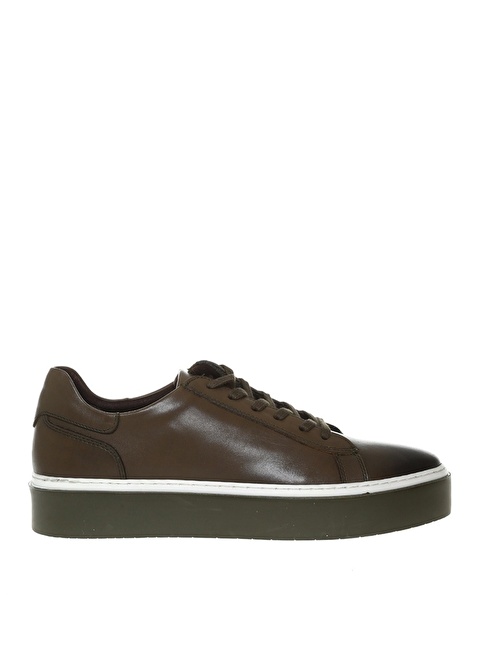 Factory Khaki Men's High Sole Leather Sneaker ANSEON