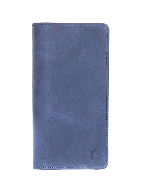 Factory Navy Blue Men's Leather Wallet FRK 253 WITH MAGNET PHONE