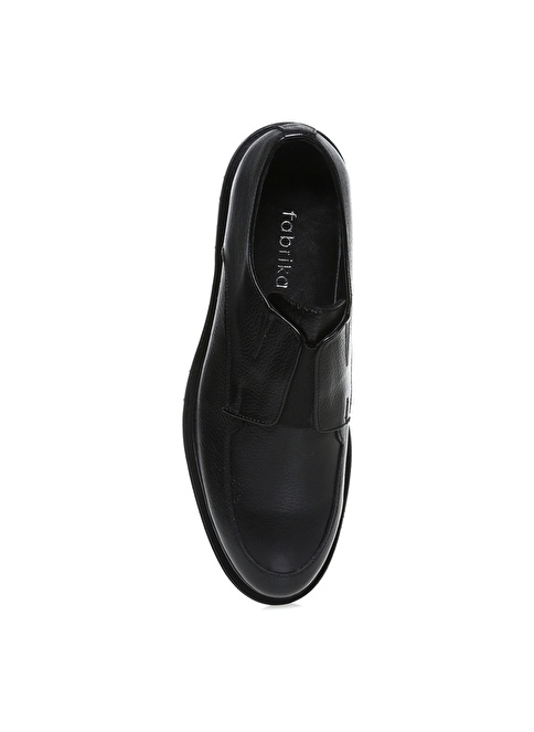 Factory Leather Black Men's Casual Shoes CASTELLA