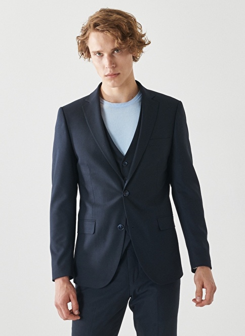 Extra Slim Fit Mono Collar Straight Classic Suit