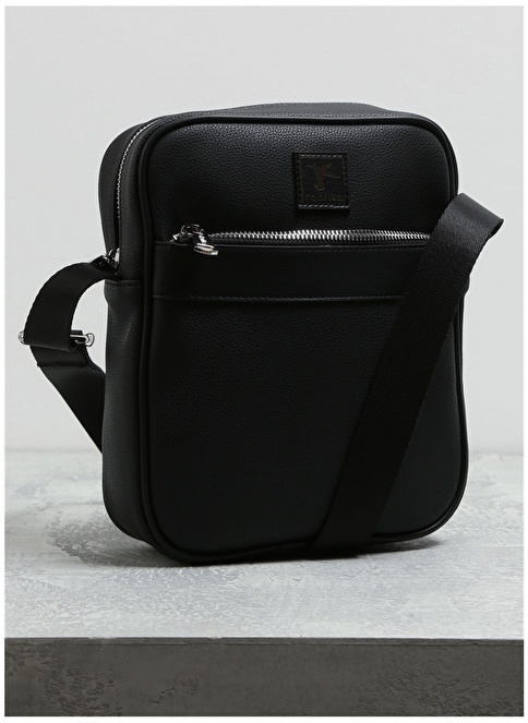 Factory Leather Black Men's Portfolio Bag 01FB1040