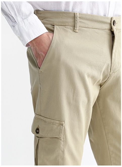 Factory Low Waist Slim Leg Khaki Men's Chino Pants KALIS