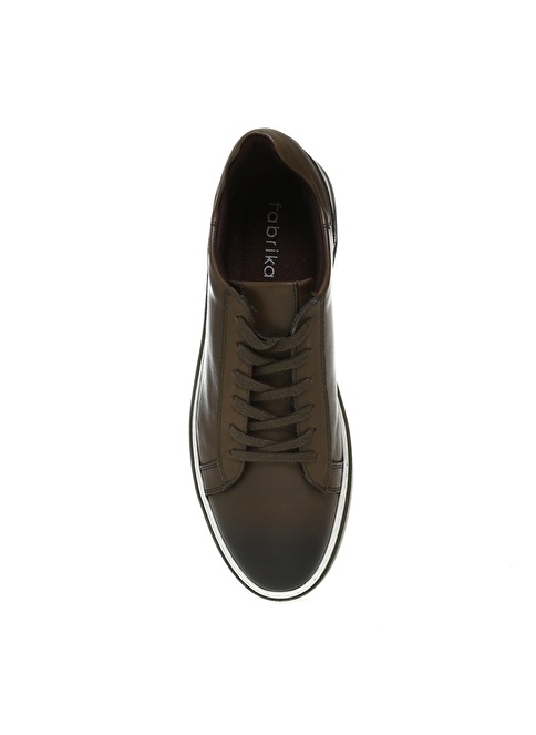 Factory Khaki Men's High Sole Leather Sneaker ANSEON