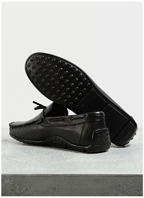 Factory Leather Black Men's Loafer SILVES