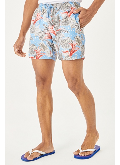 Standard Fit Patterned Casual Shorts Swimwear