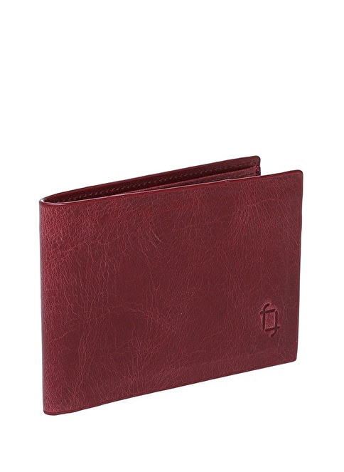 Factory Claret Red Men's Leather Wallet FRK202