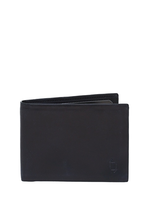 Factory Black Men's Leather Wallet FRK202