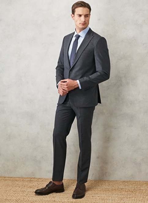 Slim Fit Dovetail Patterned Classic Suit