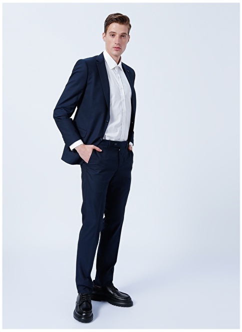 Altınyıldız Classics Normal Waist Slim Fit Navy Blue Men's Suit 4A3022200068