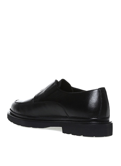 Factory Leather Black Men's Casual Shoes CASTELLA