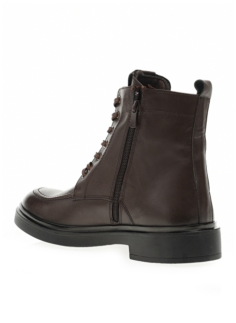 Factory Leather Brown Men's Boots GUNSAN