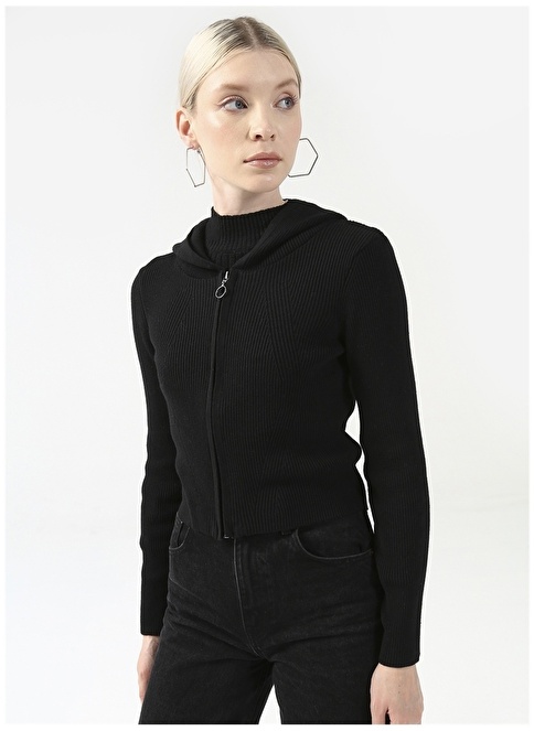 Factory Black Women Cardigan KARTE