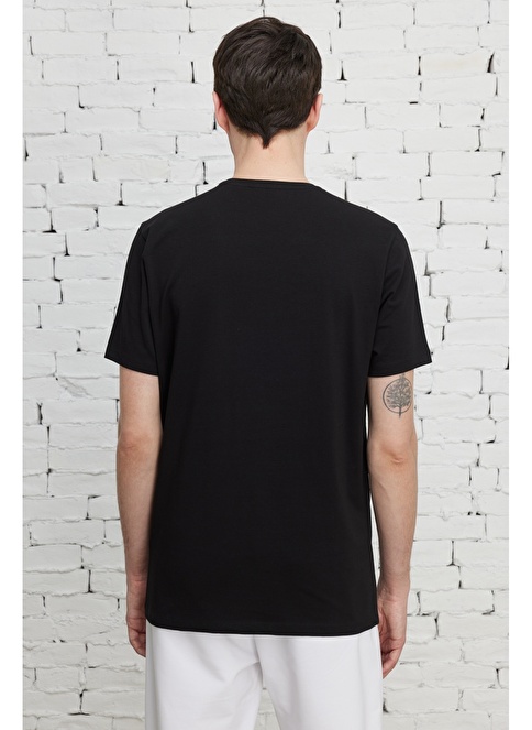 Slim Fit Crew Neck Short Sleeve Cotton T-Shirt