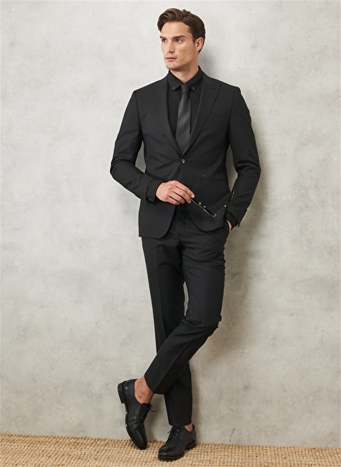 Altınyıldız Classics Black Men's Suit 4A3010000004