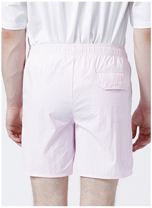 Factory Fab-5 Normal Waist Standard Fit Plain Pink Men's Shorts Swimwear