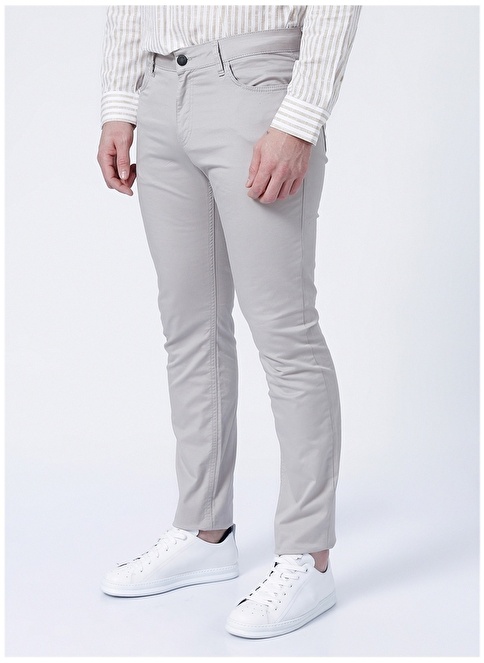 Factory Normal Waist Slim Leg Gray Men's Chino Pants DELTA 2