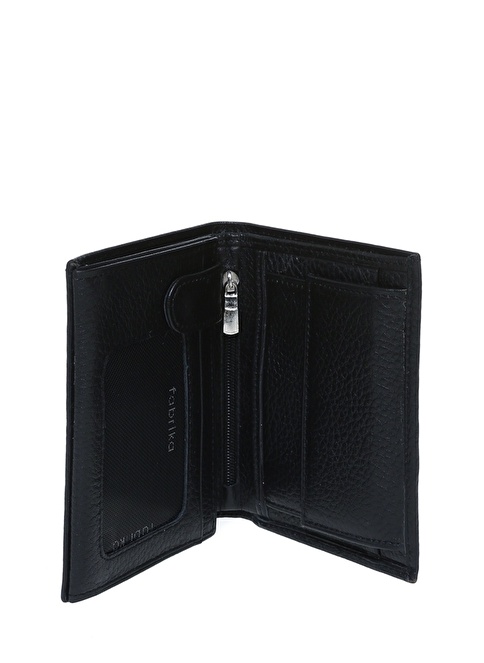 Factory Black Men's Leather Wallet FRK218