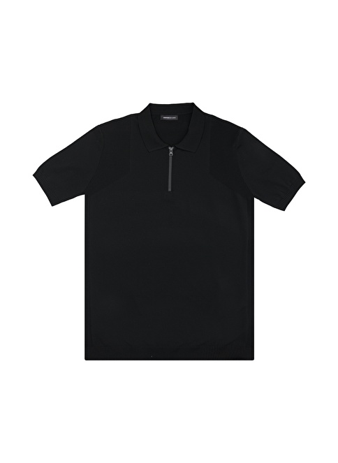 Standard Fit Polo Collar Short Sleeve Knitwear