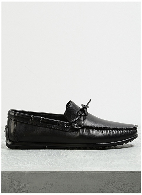 Factory Leather Black Men's Loafer SILVES