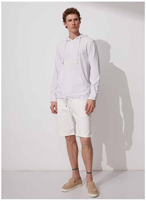 Factory Basic Hooded Collar Striped Lilac Men's Shirt DIONTE