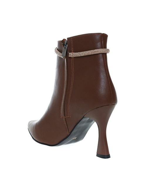 Factory Brown Women's Heeled Boots BUSTO