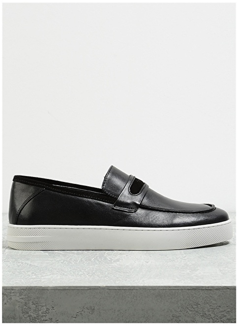 Factory Leather Black Men's Casual Shoes DAMIETTA