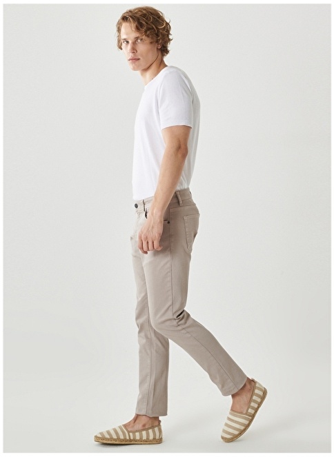 Altınyıldız Classics Normal Waist Slim Fit Slim Fit Taş Men's Trousers 4A1400000101