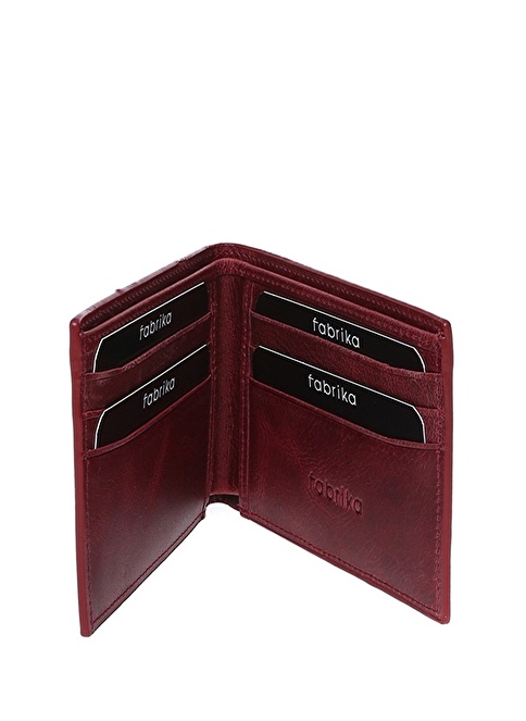 Factory Claret Red Men's Leather Wallet FRK202