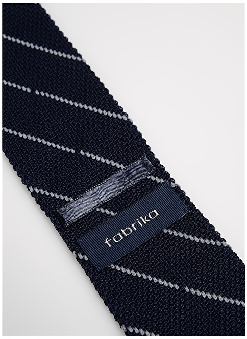 Factory Navy Blue - Gray Men's Tie SS23-ÖK02