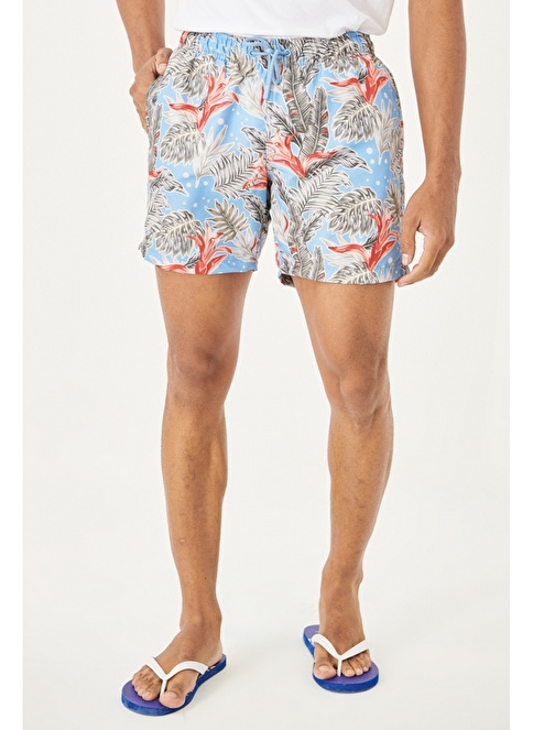 Standard Fit Patterned Casual Shorts Swimwear