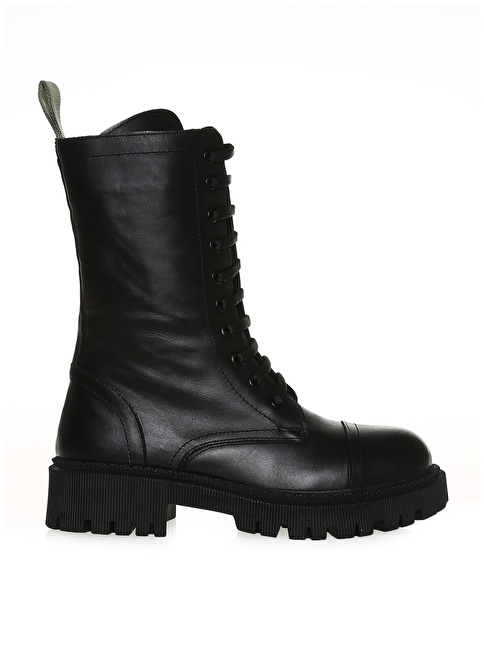 Factory Leather Black Women's Boots CANOAS