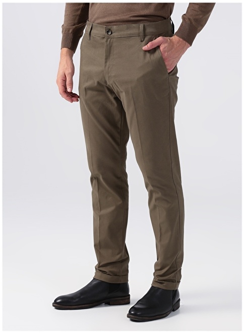 Factory Low Waist Slim Leg Khaki Men's Chino Pants ADRI