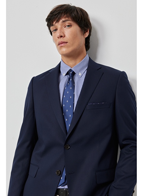 Altınyıldız Classics Regular Fit Navy Blue Suit 4A3023100077